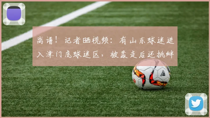 离谱！记者晒视频：有山东球迷进入津门虎球迷区，被轰走后还挑衅
